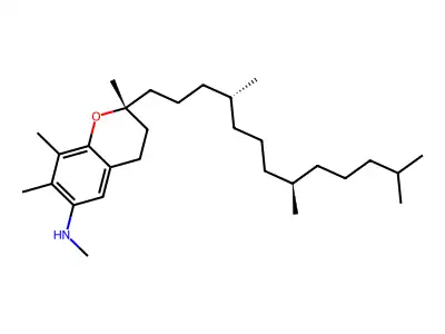 N-Methyl alpha-tocopheramine structure