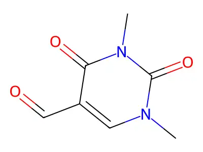 1,3-Dimethyl-5-formyluracil structure