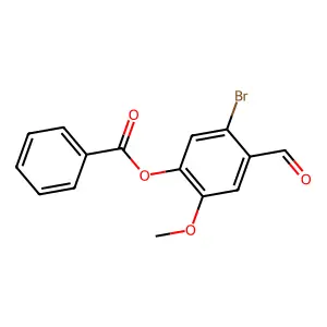 5-Bromo-4-formyl-2-methoxyphenyl benzoate structure