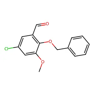 2-(Benzyloxy)-5-chloro-3-methoxybenzaldehyde structure