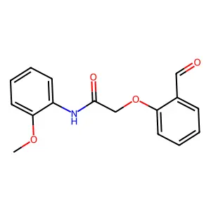 2-(2-formylphenoxy)-N-(2-methoxyphenyl)acetamide structure