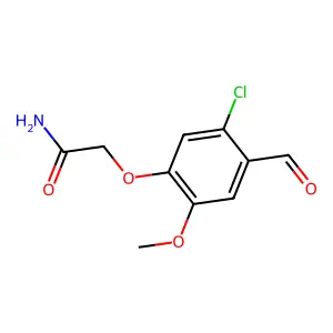 2-(5-Chloro-4-formyl-2-methoxyphenoxy)acetamide structure