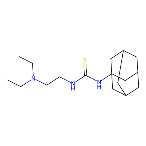 1-((3s,5s,7s)-Adamantan-1-yl)-3-(2-(diethylamino)ethyl)thiourea structure