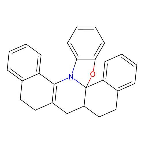 10,11,11a,12,13,14-Hexahydrodibenzo[c,h]benzo[4,5]oxazolo[2,3-e]acridine structure