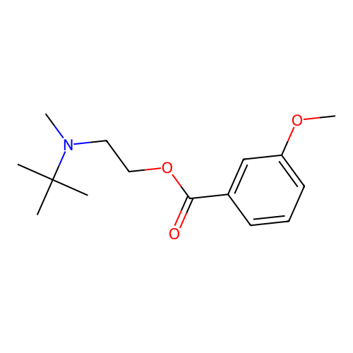 2-[Tert-butyl(methyl)amino]ethyl 3-methoxybenzoate structure