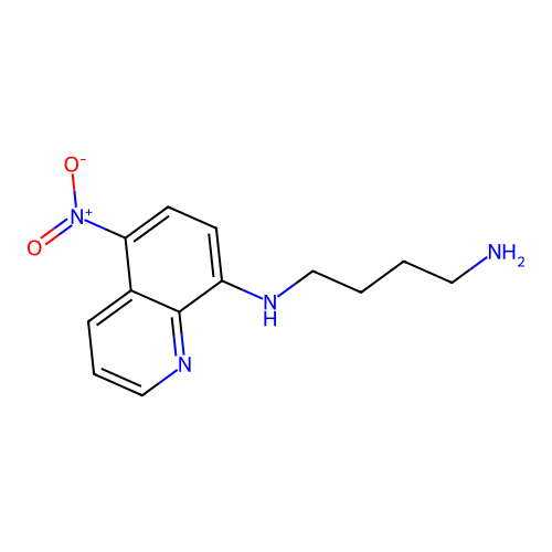 N-(5-nitroquinolin-8-yl)butane-1,4-diamine structure