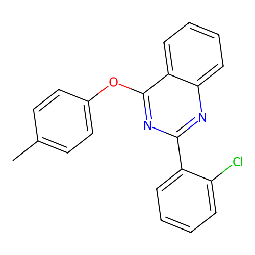 2-(2-Chlorophenyl)-4-(4-methylphenoxy)quinazoline structure