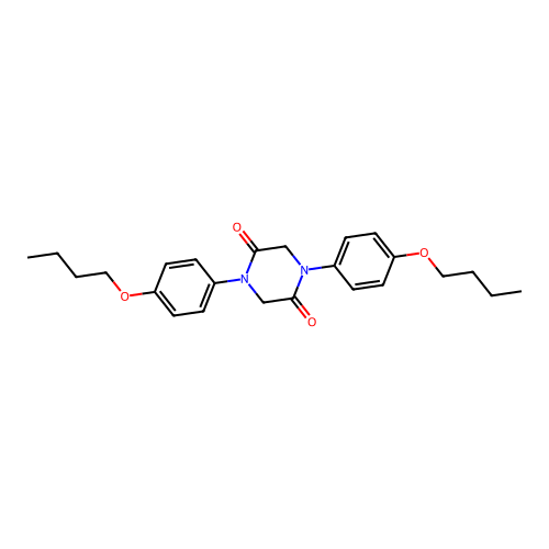 1,4-Bis(4-butoxyphenyl)piperazine-2,5-dione structure