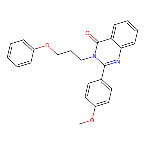 2-(4-methoxyphenyl)-3-(3-phenoxypropyl)quinazolin-4(3H)-one structure