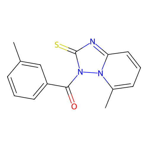 (5-Methyl-2-thioxo-2H-[1,2,4]triazolo[1,5-a]pyridin-3-yl)-m-tolyl-methanone structure