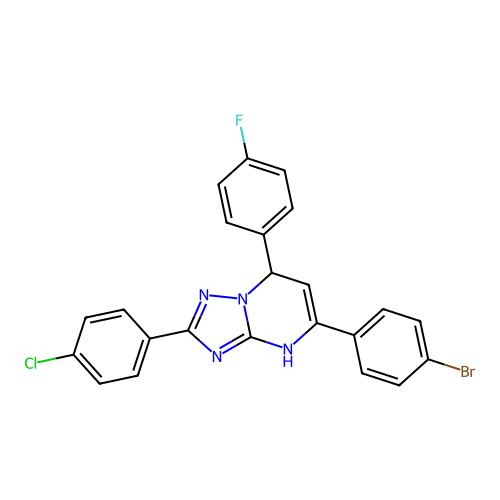 C23H15BrClFN4 structure