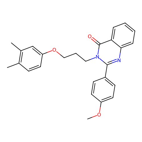 3-(3-(3,4-dimethylphenoxy)propyl)-2-(4-methoxyphenyl)quinazolin-4(3H)-one structure