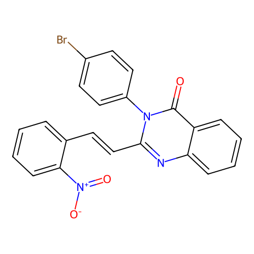 3-(4-bromophenyl)-2-[(E)-2-(2-nitrophenyl)ethenyl]quinazolin-4(3H)-one structure