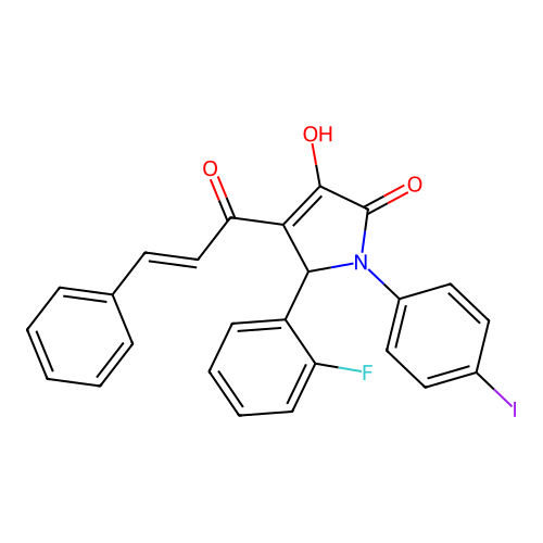 C25H17FINO3 structure