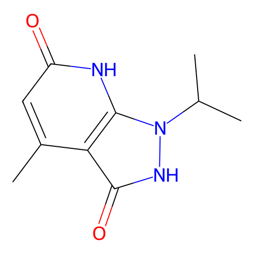 Pyrazolo[3,4-b]pyridin-6-one, 3-hydroxy-1-isopropyl-4-methyl-1,7-dihydro- structure