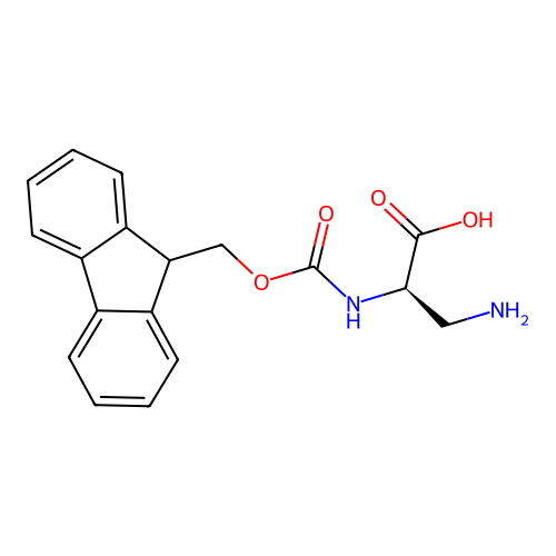 3-Amino-N-[(9H-fluoren-9-ylmethoxy)carbonyl]-D-alanine structure