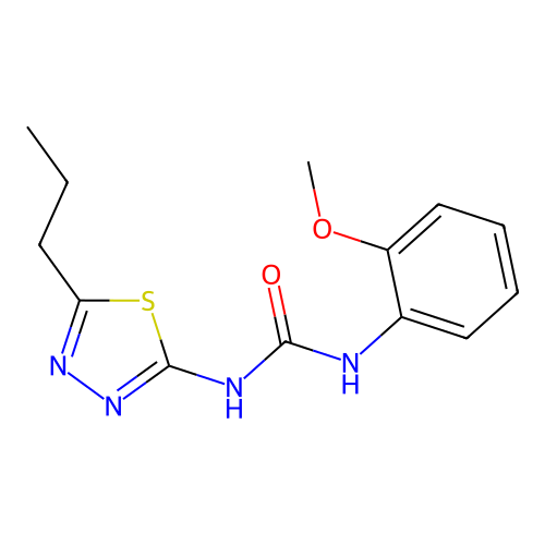 1-(2-Methoxyphenyl)-3-(5-propyl-1,3,4-thiadiazol-2-yl)urea structure