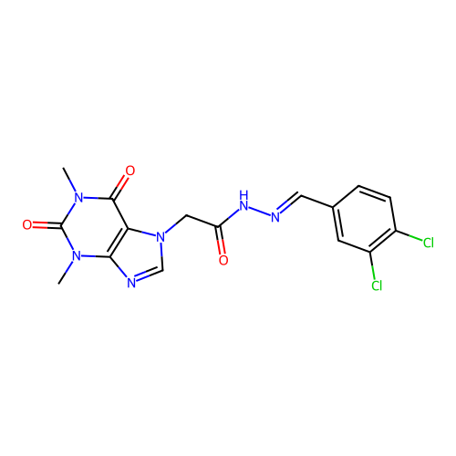 C16H14Cl2N6O3 structure