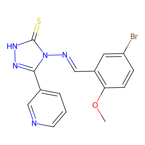 C15H12BrN5OS structure