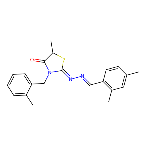 C21H23N3OS structure