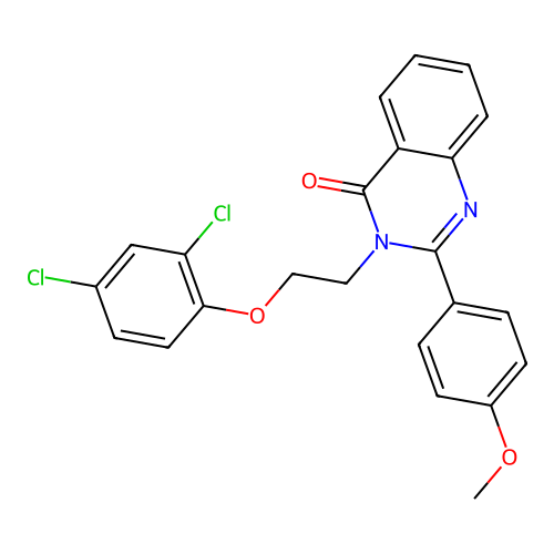3-(2-(2,4-dichlorophenoxy)ethyl)-2-(4-methoxyphenyl)quinazolin-4(3H)-one structure