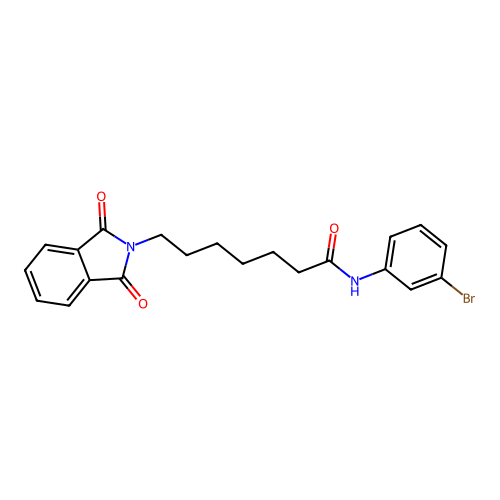 N-(3-bromophenyl)-7-(1,3-dioxo-1,3-dihydro-2H-isoindol-2-yl)heptanamide structure