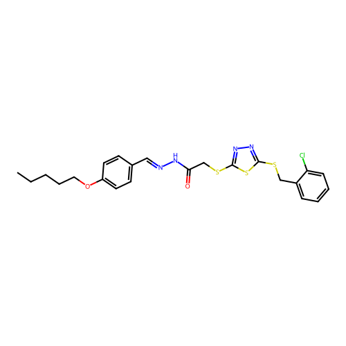 C23H25ClN4O2S3 structure