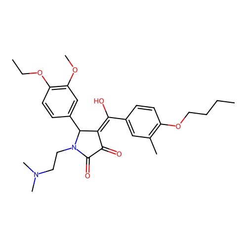 4-(4-Butoxy-3-methylbenzoyl)-1-(2-(dimethylamino)ethyl)-5-(4-ethoxy-3-methoxyphenyl)-3-hydroxy-1H-pyrrol-2(5H)-one structure