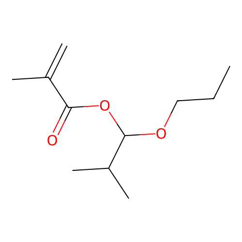 (2-Methyl-1-propoxypropyl) 2-methylprop-2-enoate structure