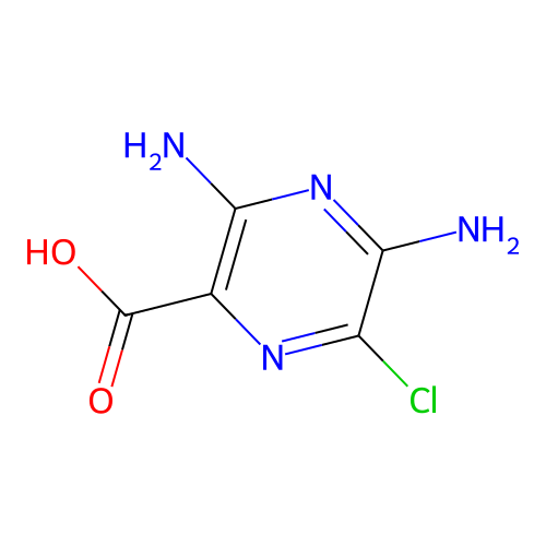 3,5-Diamino-6-chloro-pyrazine acid structure