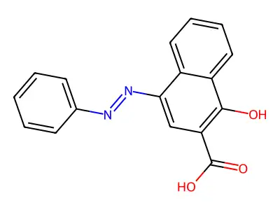 1-Hydroxy-4-(phenylazo)-2-naphthalenecarboxylic acid structure