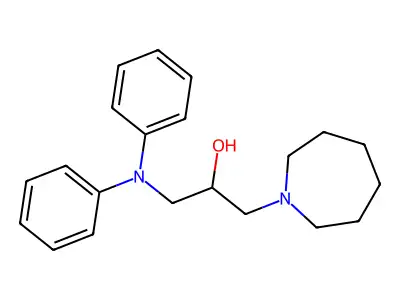 1-(azepan-1-yl)-3-(N-phenylanilino)propan-2-ol structure