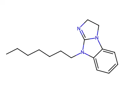 9-heptyl-2,9-dihydro-3H-imidazo[1,2-a]benzimidazole structure