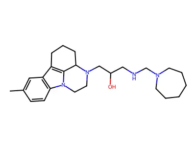 1-(azepan-1-ylmethylamino)-3-(methyl[?]yl)propan-2-ol structure