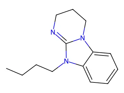10-butyl-3,4-dihydro-2H-pyrimido[1,2-a]benzimidazole structure