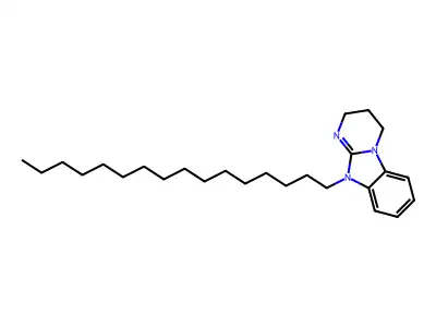 10-Hexadecyl-2,3,4,10-tetrahydropyrimido[1,2-a]benzimidazole structure