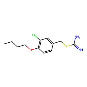 4-Butoxy-3-chlorobenzyl imidothiocarbamate structure