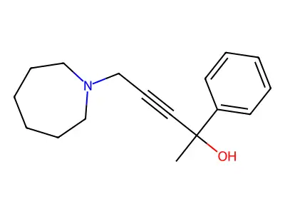 5-(Azepan-1-yl)-2-phenylpent-3-yn-2-ol structure