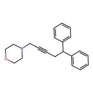 4-(5,5-Diphenylpent-2-ynyl)morpholine structure