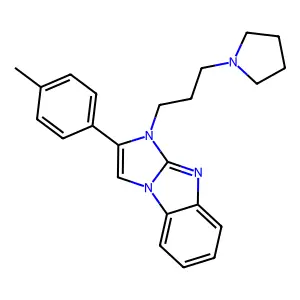 2-(4-Methylphenyl)-3-(3-pyrrolidin-1-ylpropyl)imidazo[1,2-a]benzimidazole structure