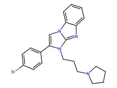 2-(4-Bromophenyl)-3-(3-pyrrolidin-1-ylpropyl)imidazo[1,2-a]benzimidazole structure
