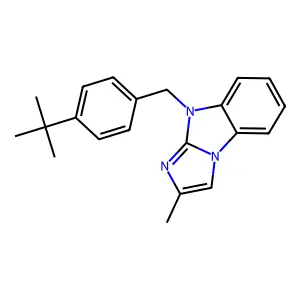 4-[(4-Tert-butylphenyl)methyl]-2-methylimidazo[1,2-a]benzimidazole structure