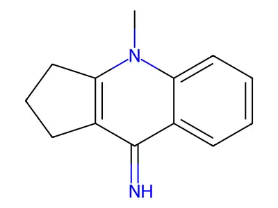 4-methyl-1,2,3,4-tetrahydro-9H-cyclopenta[b]quinolin-9-imine structure