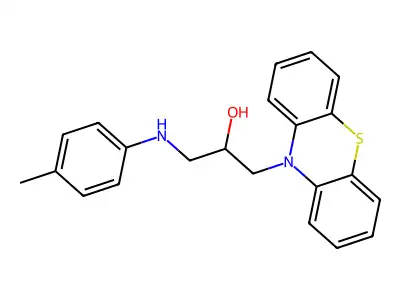 3-[(4-Methylphenyl)amino]-1-phenothiazin-10-ylpropan-2-ol structure