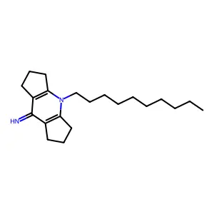 4-decyl-2,3,4,5,6,7-hexahydrodicyclopenta[b,e]pyridin-8(1H)-imine structure