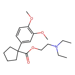2-(Diethylamino)ethyl 1-(3,4-dimethoxyphenyl)cyclopentanecarboxylate structure