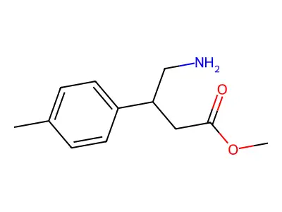 Methyl 4-amino-3-(4-methylphenyl)butanoate structure