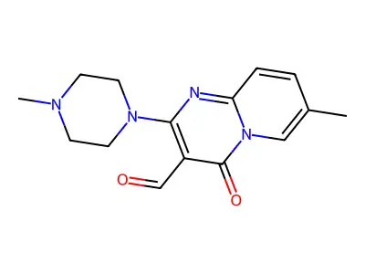 7-methyl-2-(4-methylpiperazin-1-yl)-4-oxo-4H-pyrido[1,2-a]pyrimidine-3-carbaldehyde structure