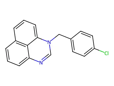 1-(4-chlorobenzyl)-1H-perimidine structure