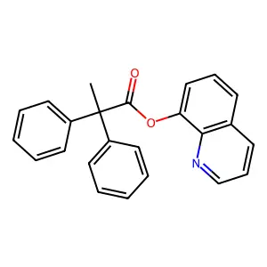 Quinolin-8-yl 2,2-diphenylpropanoate structure